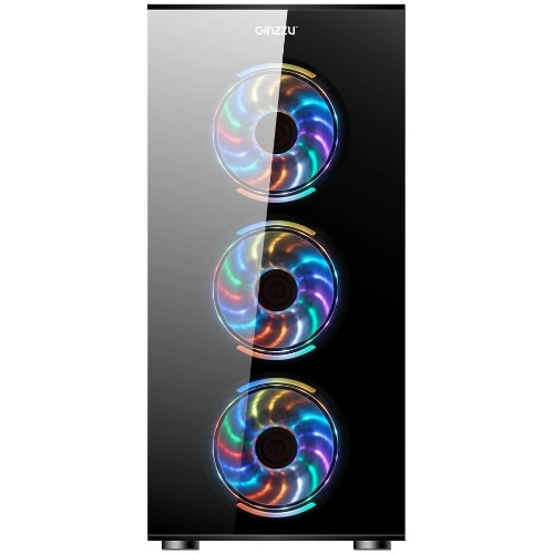 Компьютерный корпус Ginzzu CL280 FAN 12CM RGb*4 USB3.0 Window