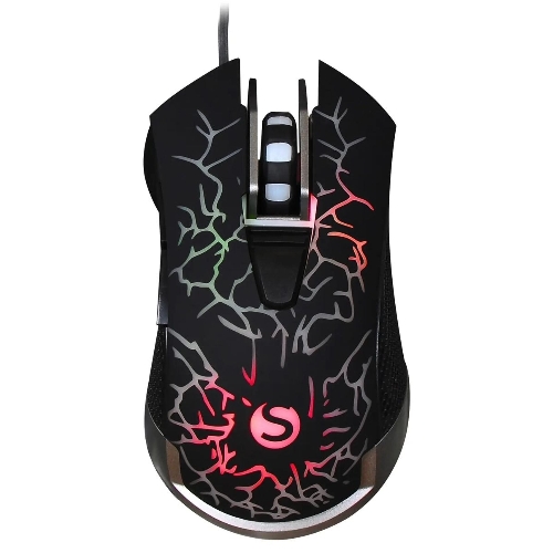 Мышь проводная SunWind SW-M705G черный, 3600 dpi, USB, кнопки - 6