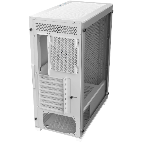 Корпус без блока питания Raijintek ARCADIA 41, Midi-Tower, TG, 1x120мм, 2xUSB-A 3.0 + 1xUSB-C, ATX, mATX, mITX White