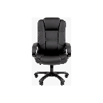 Кресло Chairman 600 черный, экокожа, 120 кг