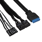 Компьютерный корпус Miditower ExeGate CP-603UB-UNS350 (ATX, БП UNS350 с вент. 12см, 2хUSB, аудио, черный)