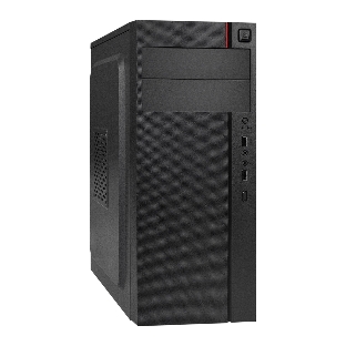 Компьютерный корпус Miditower ExeGate AA-440-UNS450 (ATX, БП UNS450 с вент. 12см, 2*USB, аудио, черный)