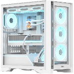 Компьютерный корпус AeroCool/Formula V Line Air Power G8 White, ATX, Dual Front Panels, TYPE-C*1, USB3.0*1