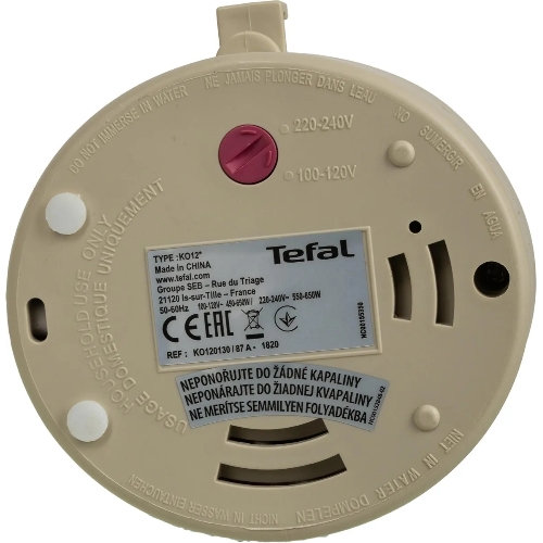 Чайник электрический Tefal KO120130 0.5л. 650Вт белый/бежевый(корпус: пластик)