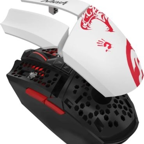 Мышь беспроводная A4Tech Bloody R36 Ultra черный/белый/красный, 12000dpi, USB, радиоканал, кнопки - 7