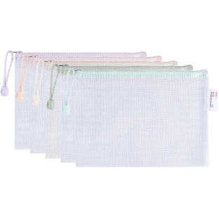 Папка на молнии ZIP Deli Colorful EF281 A5 ПВХ 0.23мм, ассорти, цвет молнии ассорти