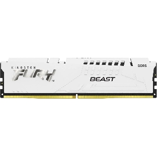 Оперативная память Kingston Fury Beast, DDR5, 32Gb (1x32GB), 5600MHz, CL40, DIMM, радиатор, белый
