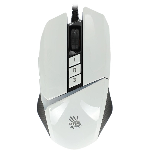 Мышь проводная A4Tech Bloody W60 Max белый, 10000 dpi, USB, кнопки - 10