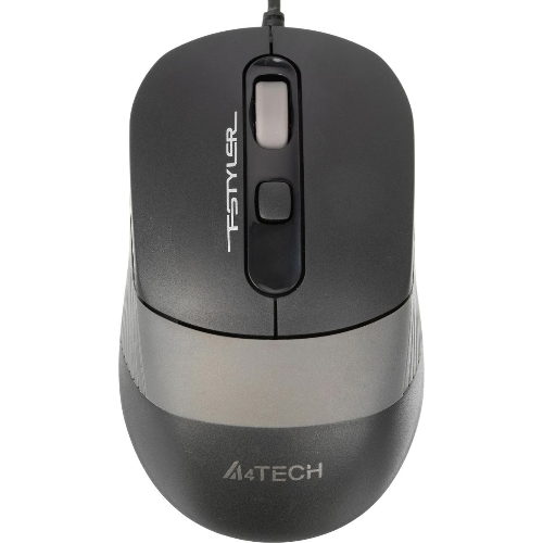 Мышь проводная A4Tech Fstyler FM10 черный/серый, 1600 dpi, USB, кнопки - 4