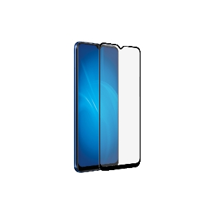 Защитное стекло для экрана DF rmColor-11 черный для Realme C15 прозрачная 1шт. (DF RMCOLOR-11 (BLACK))