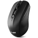 Мышь беспроводная SVEN RX-270W черный, 1600 dpi, радиоканал, USB, кнопки - 4