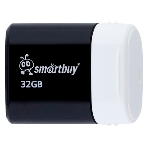 Флешка USB Smartbuy LARA Black (SB32GbLARA-K), 32Gb, USB 2.0, R/W 15/5, черный/белый