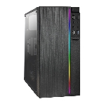 Компьютерный корпус Minitower ExeGate mEVO-9301-EVO800 (mATX, БП EVO800RGb с вент. 12см, с окном, 2хUSB+1хUSB 3.0, HD аудио, черный, с RGb подсветкой)