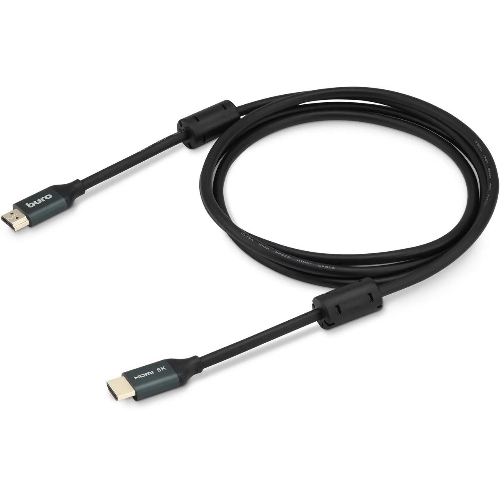 Кабель аудио-видео Buro HDMI (m)/HDMI (m) 1м. феррит.кольца Позолоченные контакты черный (BHP-HDMI-2.1-1G)