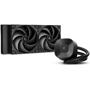 Система жидкостного охлаждения Deepcool LE240 V2 Zero Dark Soc-AM5/AM4/1200/1700/1851 черный 4-pin 28.2-31.6dB Al 220W 1359gr Ret (R-LE240ZERO-BKLNMD-G-1)