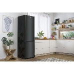 Холодильник Gorenje NRK6202EBXL4 черный матовый двухкамерный 235/96л морозилка снизу, No Frost