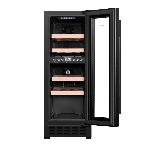 Винный шкаф Maunfeld MBWC-56D17 черный, 51 л, 2 отсека, 17 бут., класс G