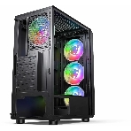 Компьютерный корпус Accord 3338 черный без БП ATX 1xUSB2.0 1xUSB3.0 1xUSB3.1 audio bott PSU