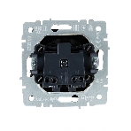 Розетка 1-местная IEK BRITE РС10-1-0-БрТБ без заземления, без защитных шторок, 10А, темная бронза