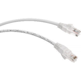Шнур комм. Cabeus, кат. 5е, неэкр., U/UTP, RJ45/RJ45, LSZH, AWG24, 0.15м, белый
