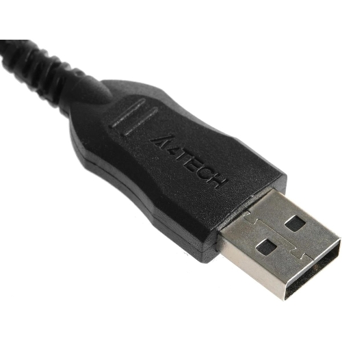 Мышь проводная + коврик A4Tech X-7120 черный, 2000 dpi, USB, кнопки - 7