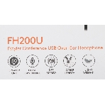 Гарнитура A4Tech Fstyler FH200U серый/синий, проводная