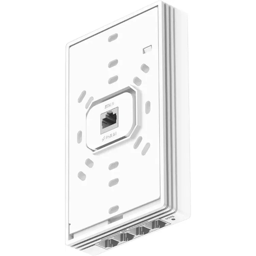 Точка доступа Wi-Fi Cudy AX3000 Gigabit Wall-Plate Wi-Fi 6 Access Point AX3000 Dual Band Wi-Fi 6 Wall Plate Access Point, Chipset MT7981+MT7531AE+MT7976CN, 802.11ax/ac/a/b/g/n, 2402Mbps at 5GHz + 574Mbps at 2.4GHz, 1 x Gigabit PoE-IN Port, 802.3af/at, 4 x Gigabit RJ45 ports, LAN1 support PoE Out, Cudy Mesh Support