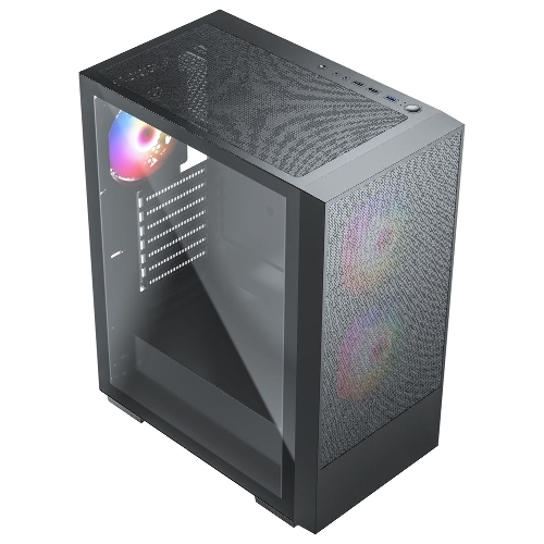 Компьютерный корпус ACD Citadel 106 ATX, черный, USB 3.0x1, USBx2+HD audio,1x12см ARGb rear+2x14см ARGb front,TG