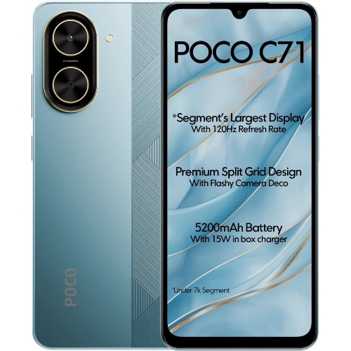 Смартфон Poco C71 RU 4/128Gb синий