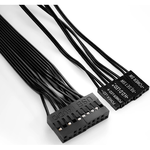 Компьютерный корпус Miditower ExeGate UN-605B-UNS350 (ATX, БП UNS350 с вент. 12см, 2хUSB, аудио, блокировка, черный)
