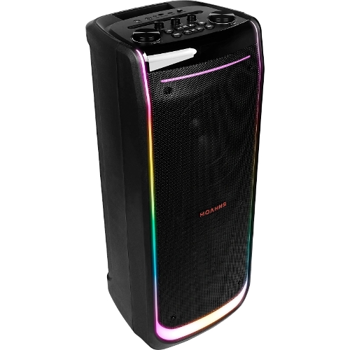 Колонка портативная Ural Молния 10000 черный 1000W 1.1 BT/3.5Jack/USB-C 20м 8000mAh