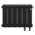 Радиатор биметаллический Royal Thermo Infinity 300 Noir Sable VR80 - 6 секц.