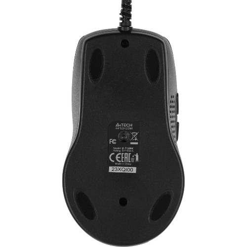 Мышь проводная + коврик A4Tech X-7120 черный, 2000 dpi, USB, кнопки - 7
