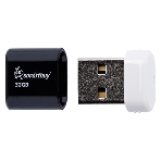 Флешка USB Smartbuy LARA Black (SB32GbLARA-K), 32Gb, USB 2.0, R/W 15/5, черный/белый