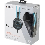 Гарнитура A4Tech Fstyler FH200U серый/синий, проводная