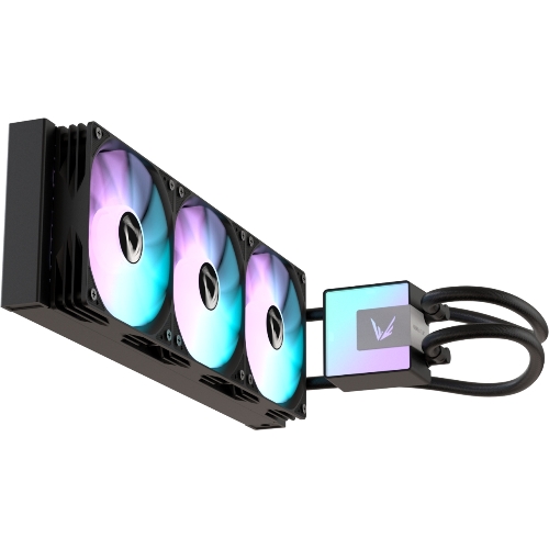 Кулер с водяным охлаждением Formula V Line ICE JET GLOW 360 BK, 360мм, 3x120мм, ARGB fans, LGA115X/1200/1700/1851, AM4/AM5
