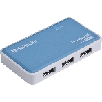 Концентратор USB Defender Quadro Power, USB, адаптер/через USB, блок питания