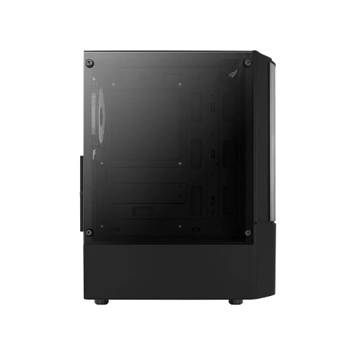 Компьютерный корпус MidTower Aerocool/Formula Quantum-G-BK-v2 черный без Б/п, ATX 3FRGb Fan on front panel