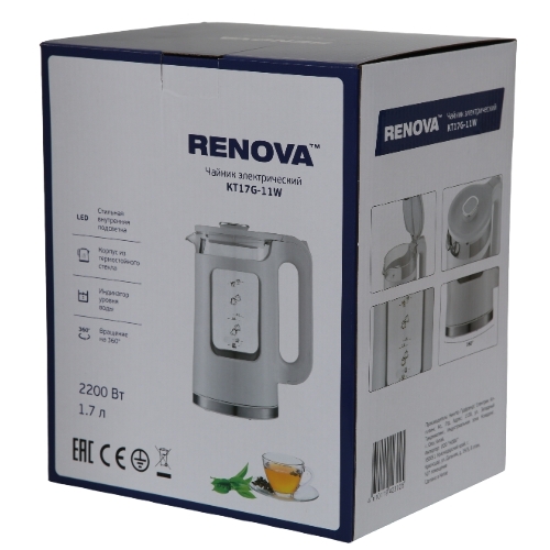 Чайник электрический Renova KT17G-11W