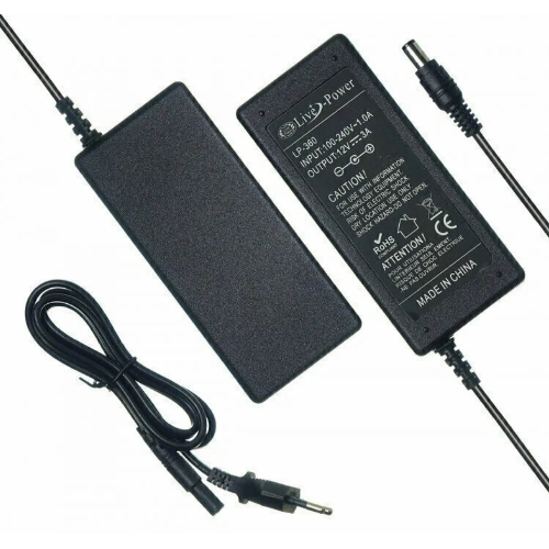 Блок питания для монитора и телевизора LCD 12V, 3.5A, 5.5x2.5мм OEM