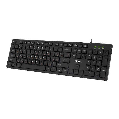 Клавиатура проводная Acer OKW122, USB, черный