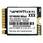 Накопитель SSD Patriot Viper VP4000, 2Tb, PCIe 4.0 x16, M.2 2230, NVMe, R/W 3200/3500, с радиатором