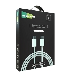Кабель MORE CHOICE (4620202550385) K77a нейлон USB 3.0A PD 100W для Type-C Type-C 1 м белый