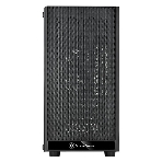 Компьютерный корпус Silverstone SST-PS15B-PRO Precision Mini Tower Micro ATX Computer Case, tempered glass, 2x 120мм ARGb, 1x ARGb Controller, black