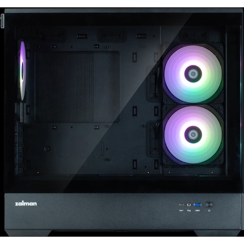 Компьютерный корпус ZALMAN P30 V2, MATX, черный, WINDOW, 2x3.5