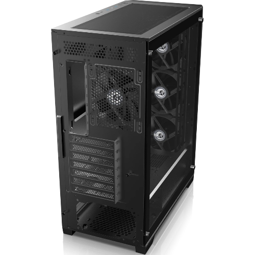 Корпус без блока питания Raijintek ARCADIA 41-MS4, Midi-Tower, TG, 1x120мм + 3x120мм ARGB, 2xUSB-A 3.0 + 1xUSB-C, ATX, mATX, mITX Black