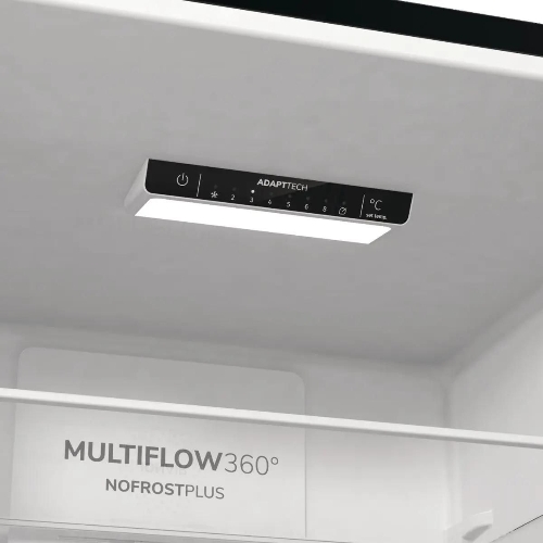 Холодильник Gorenje NRK6202EBXL4 черный матовый двухкамерный 235/96л морозилка снизу, No Frost