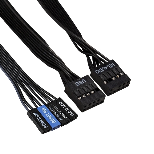 Компьютерный корпус Minitower ExeGate BA-309-UNS350 (mATX, БП UNS350 с вент. 12см, 2*USB, HD аудио, черный)