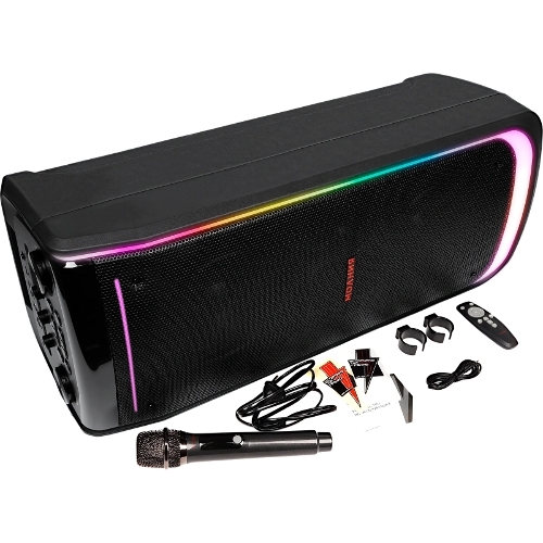 Колонка портативная Ural Молния 10000 черный 1000W 1.1 BT/3.5Jack/USB-C 20м 8000mAh