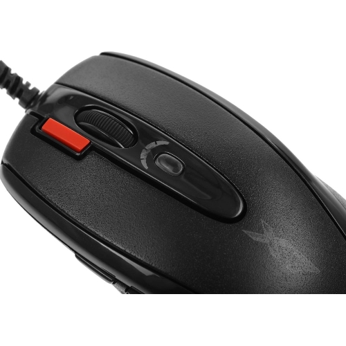 Мышь проводная + коврик A4Tech X-7120 черный, 2000 dpi, USB, кнопки - 7